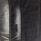 人のための黒い色の粗紡糸のデニムの生地10.5ozのジーンズの布材料