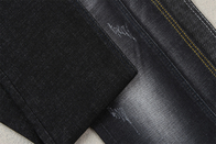 黒いあや目陰影のデニムの生地の粗紡糸の完全な伸張160cm 10.3を一度サンフォライズ