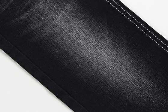 熱売 10オンス ワープスルーブ 高ストレッチ 黒の裏側 ズボンのためのジーンズ織物