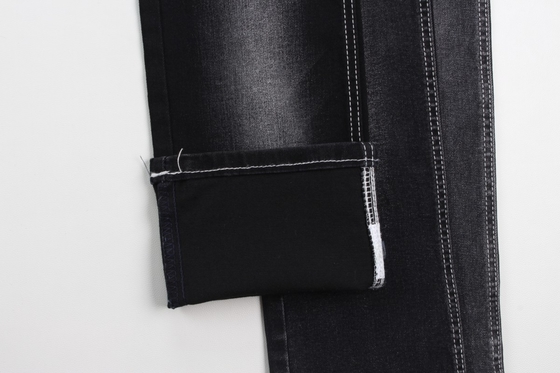 熱売 10オンス ワープスルーブ 高ストレッチ 黒の裏側 ズボンのためのジーンズ織物