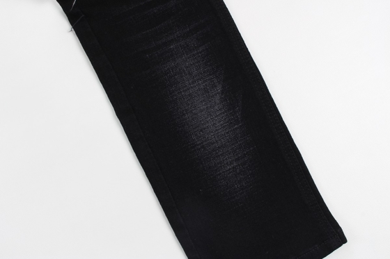 12オンス黒と黒の裏側クロスシャッチ スルーブジーンズ織物