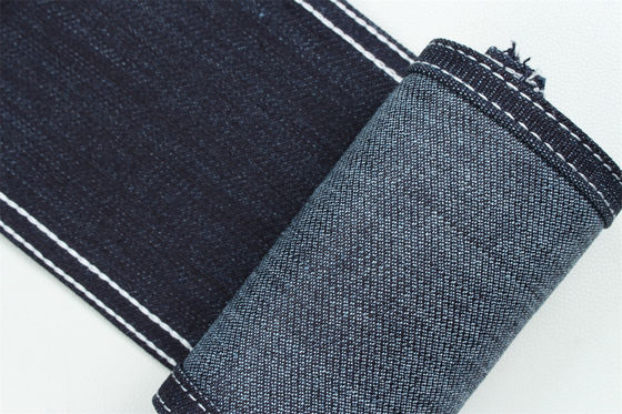 サンフォライジング 特殊織り 綿 ポリエステル スパンデックス スラブ ストレッチ デニム 布