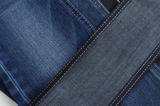 サンフォライジング 特殊織り 綿 ポリエステル スパンデックス スラブ ストレッチ デニム 布