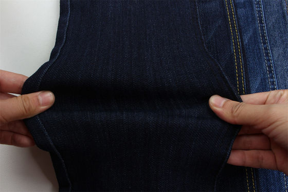 サンフォライジング 特殊織り 綿 ポリエステル スパンデックス スラブ ストレッチ デニム 布