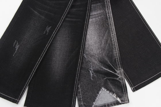最高品質 ダークブラック スラブ ストレッチ デニム ズボン用