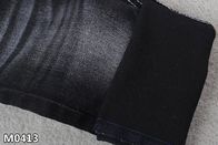 2つの側面の黒いWeft TCの伸張のデニムの生地のゆがみの粗紡糸のジーンズ