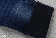 4/1のサテンのデニムの生地の柔らかいジョガーの青+子供のジーンズのための黒い裏側