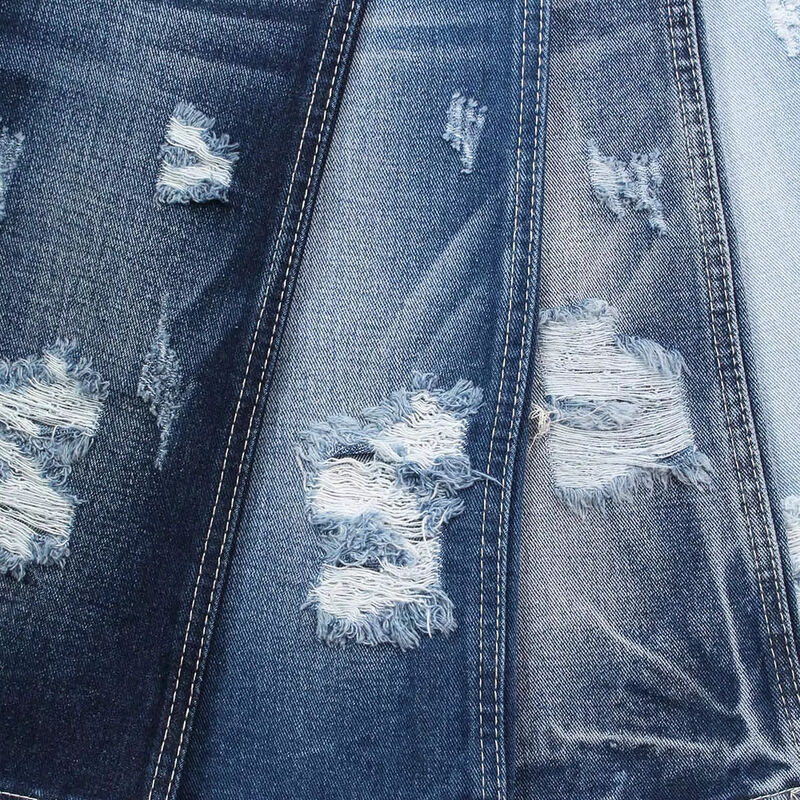 11.5 一回用 スパンデックスのない綿デニム織物 幅70フィート スーパーダークブルー ジーンズ織物