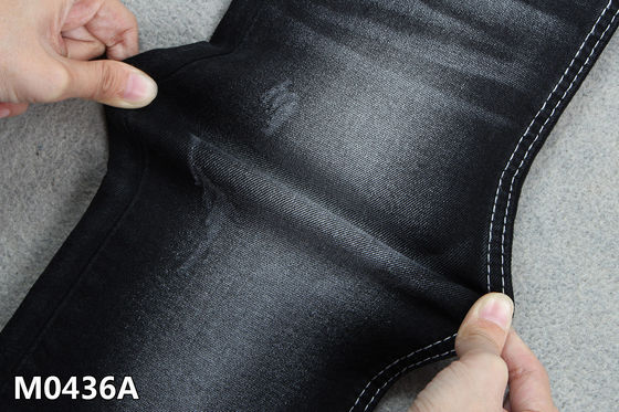 お買い得 10.4 OZのデニムの生地黒い色2%の高いスパンデックス3/1右手のあや織り オンライン