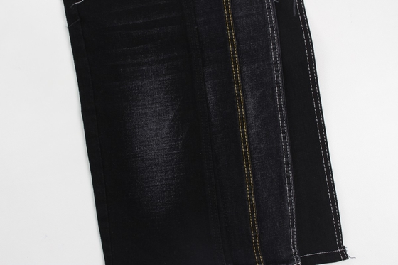 12オンス黒と黒の裏側クロスシャッチ スルーブジーンズ織物