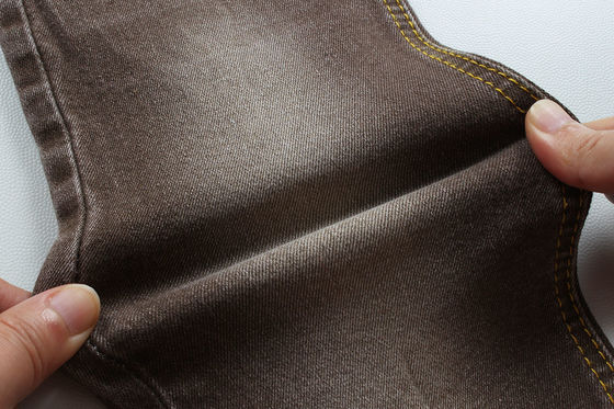お買い得 スーパーブラウン ストレッチ デニム 織物 女性 男性 ジーンズ ストレッチ 低価格 中国 フォシャン市 オンライン