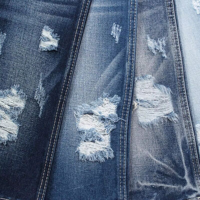 11.5 一回用 スパンデックスのない綿デニム織物 幅70フィート スーパーダークブルー ジーンズ織物