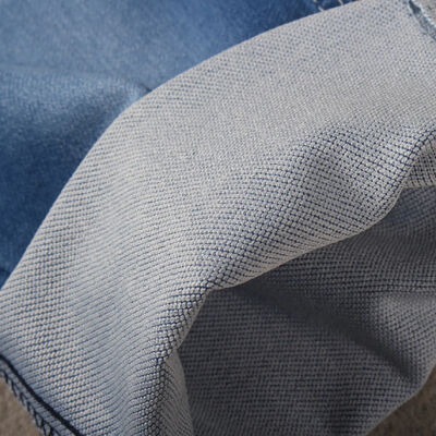 お買い得 ジーンズメーカー向け高品質ダブルレイヤー模倣ニットデニム生地 オンライン