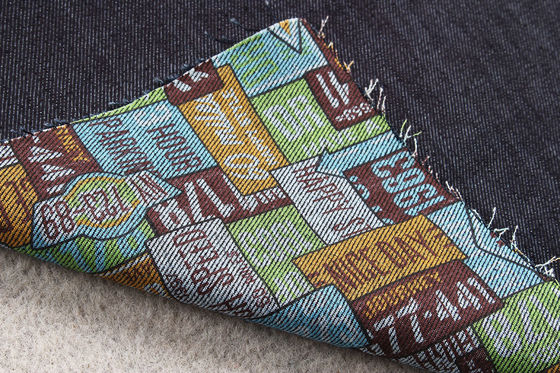 お買い得 13ozデニムのあや織りの生地によってカスタマイズされる印刷物パターン表面および裏側 オンライン